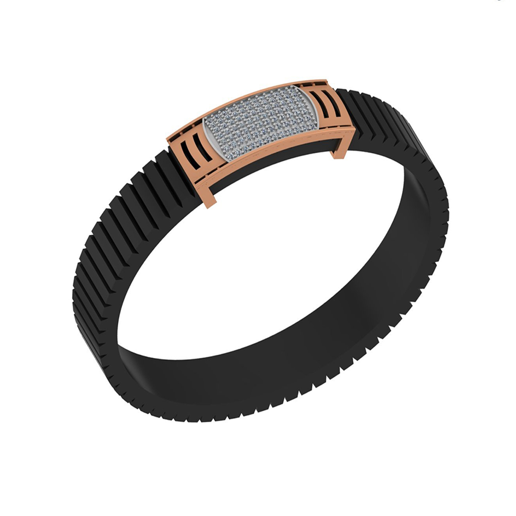 Curved Diamond Mesh Classic Bracelet