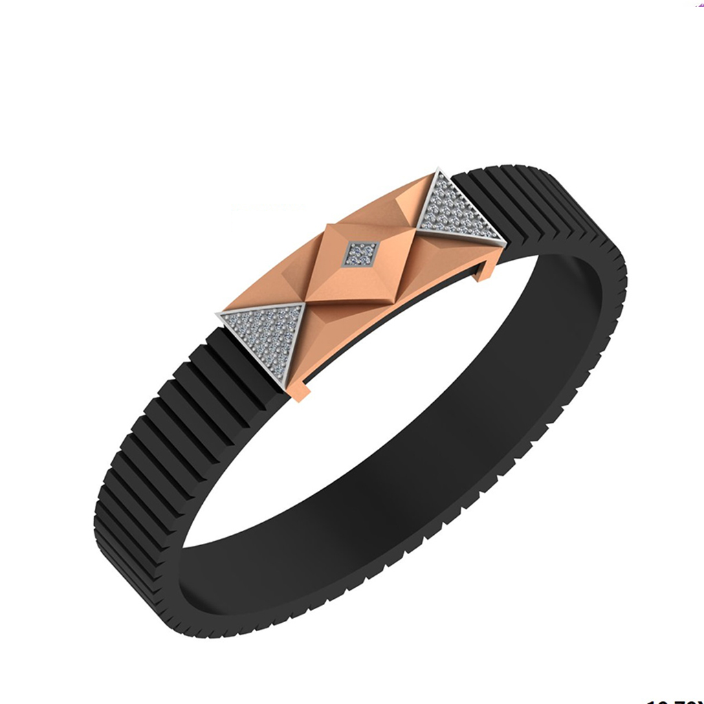 Pyramid Prism Diamond Edge Bracelet