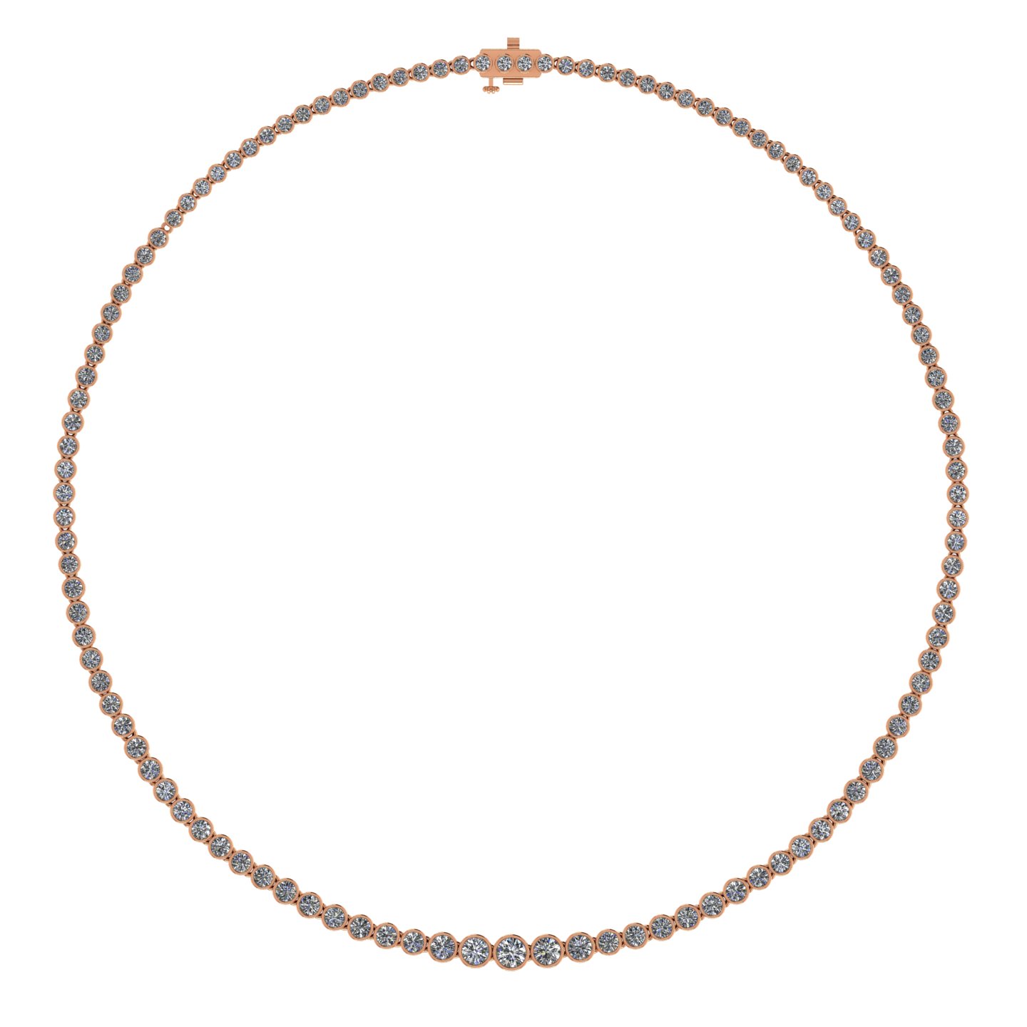 Rosé Eternal Tennis Necklace