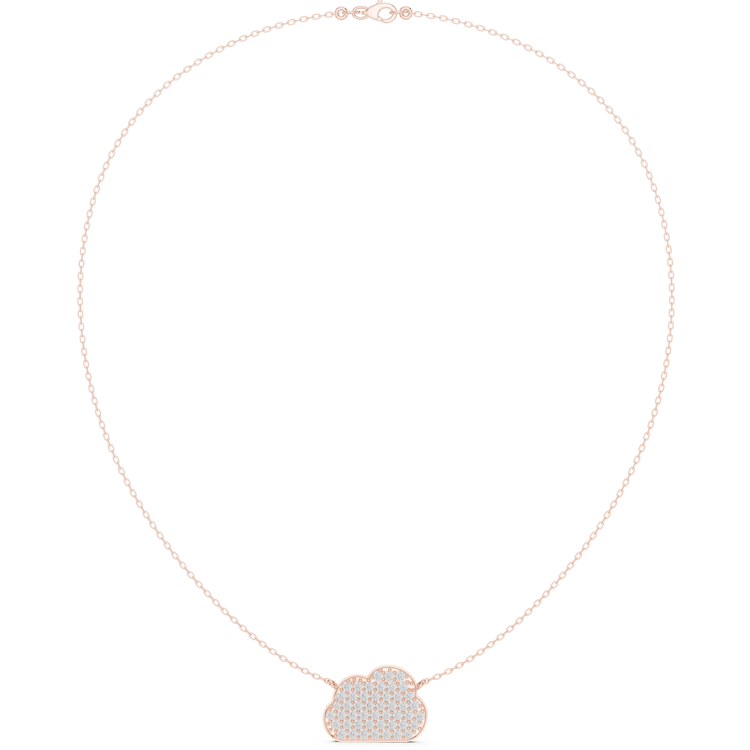 Rosé Cloud Sparkle Necklace