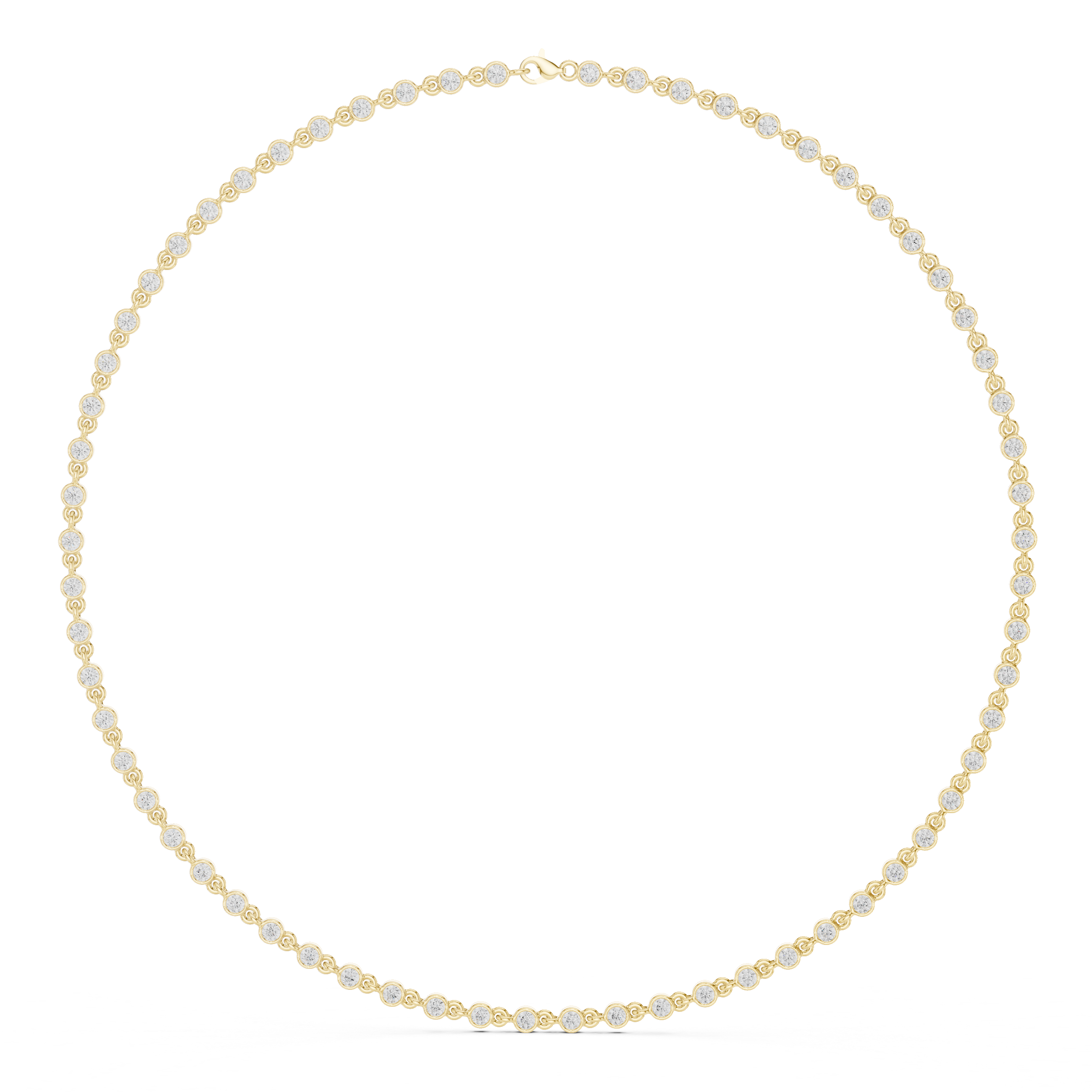 Celestia Bezel Diamond Necklace