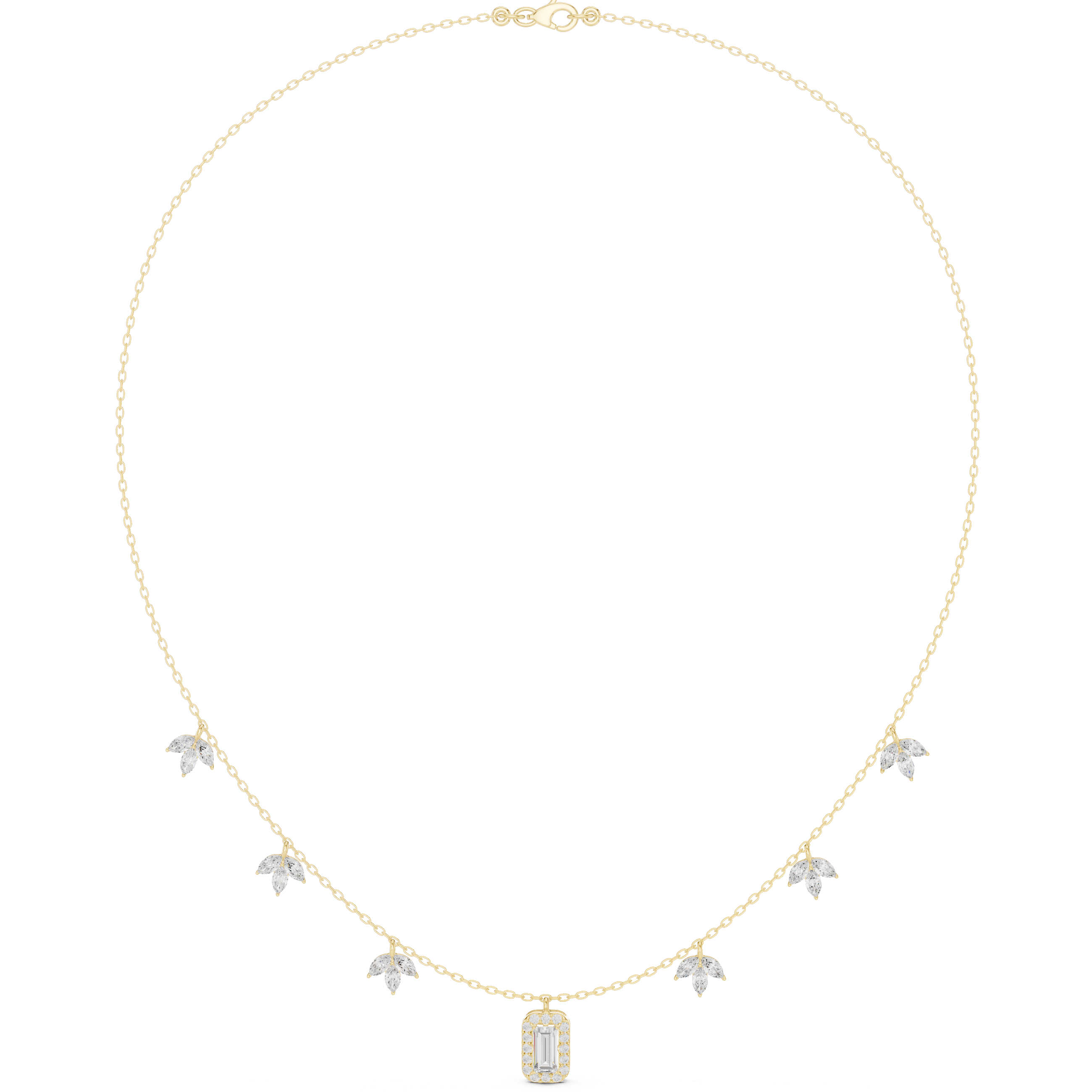 Blossom Halo Drop Necklace