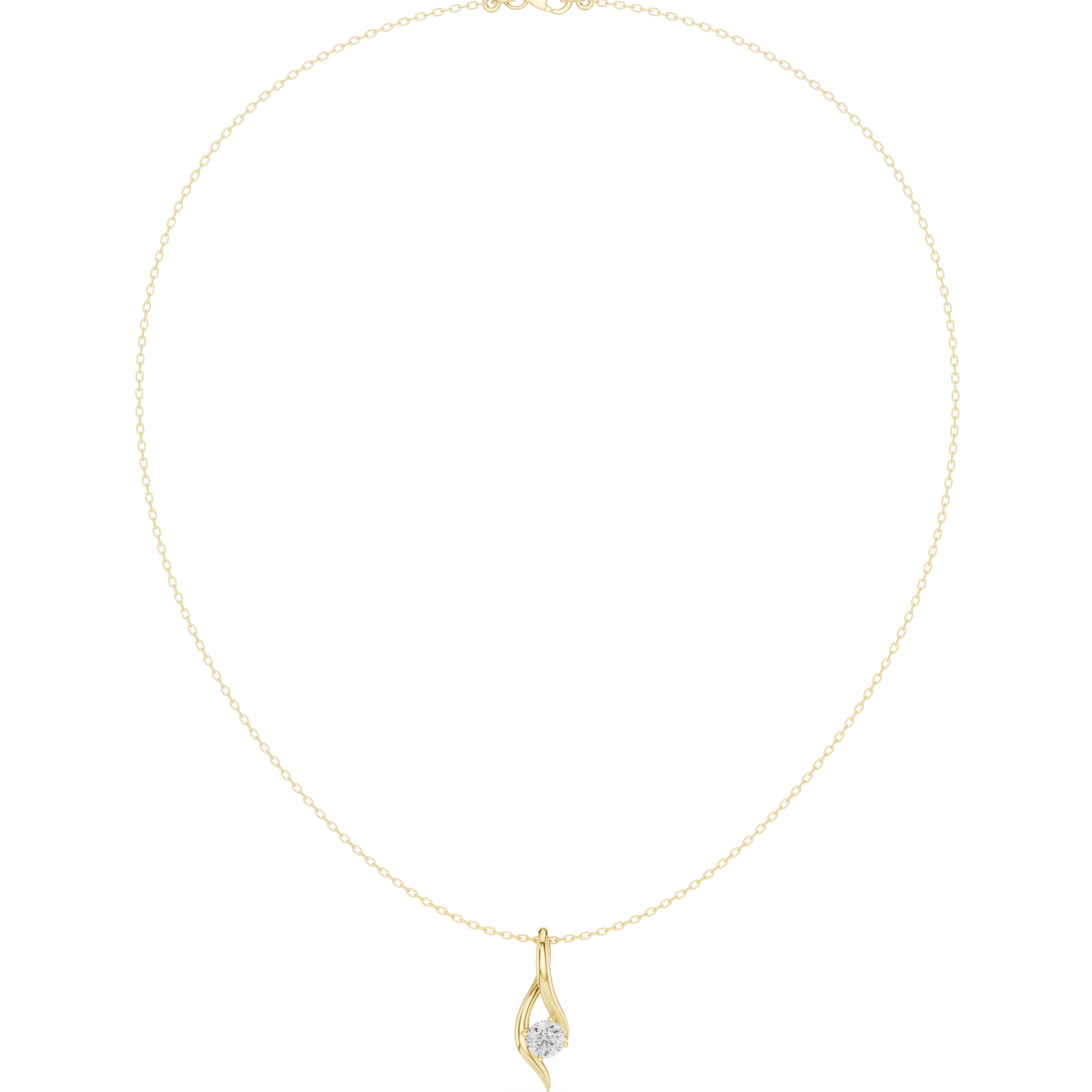 Serene Drop Solitaire Necklace